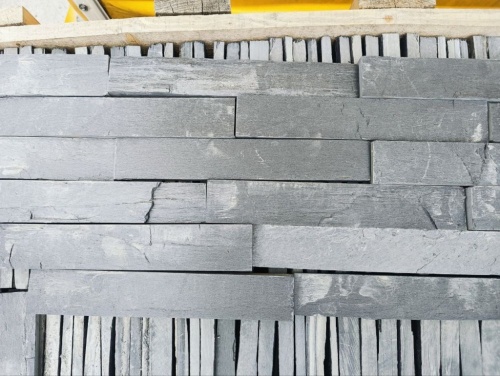 Плитка чёрная из натурального камня фасадная 30 см * 5 см, толщина 7 мм -30 мм купить в Сысерти