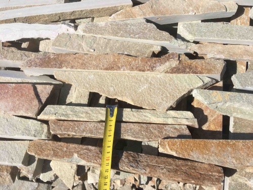 Горбушка златолит золотистый для облицовки купить в Сысерти