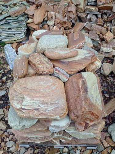 Златолит жёлтый, жёлто-зелёный глыбки и валуны для ланшафтного дизайна купить в Сысерти